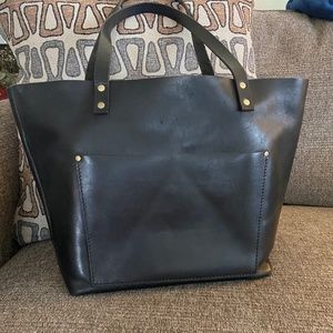 Portland Leather Goods Classic Large Tote Black